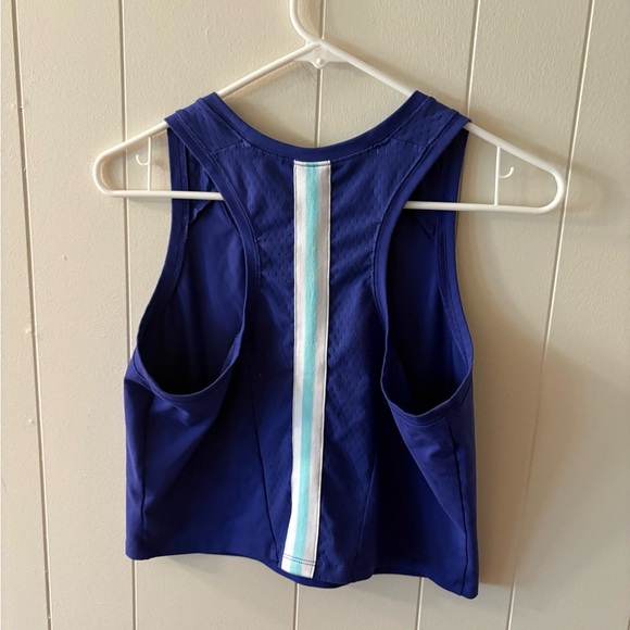 DSG Women's Blue Crop Top Womens XS gym workout shirt - Picture 5 of 7